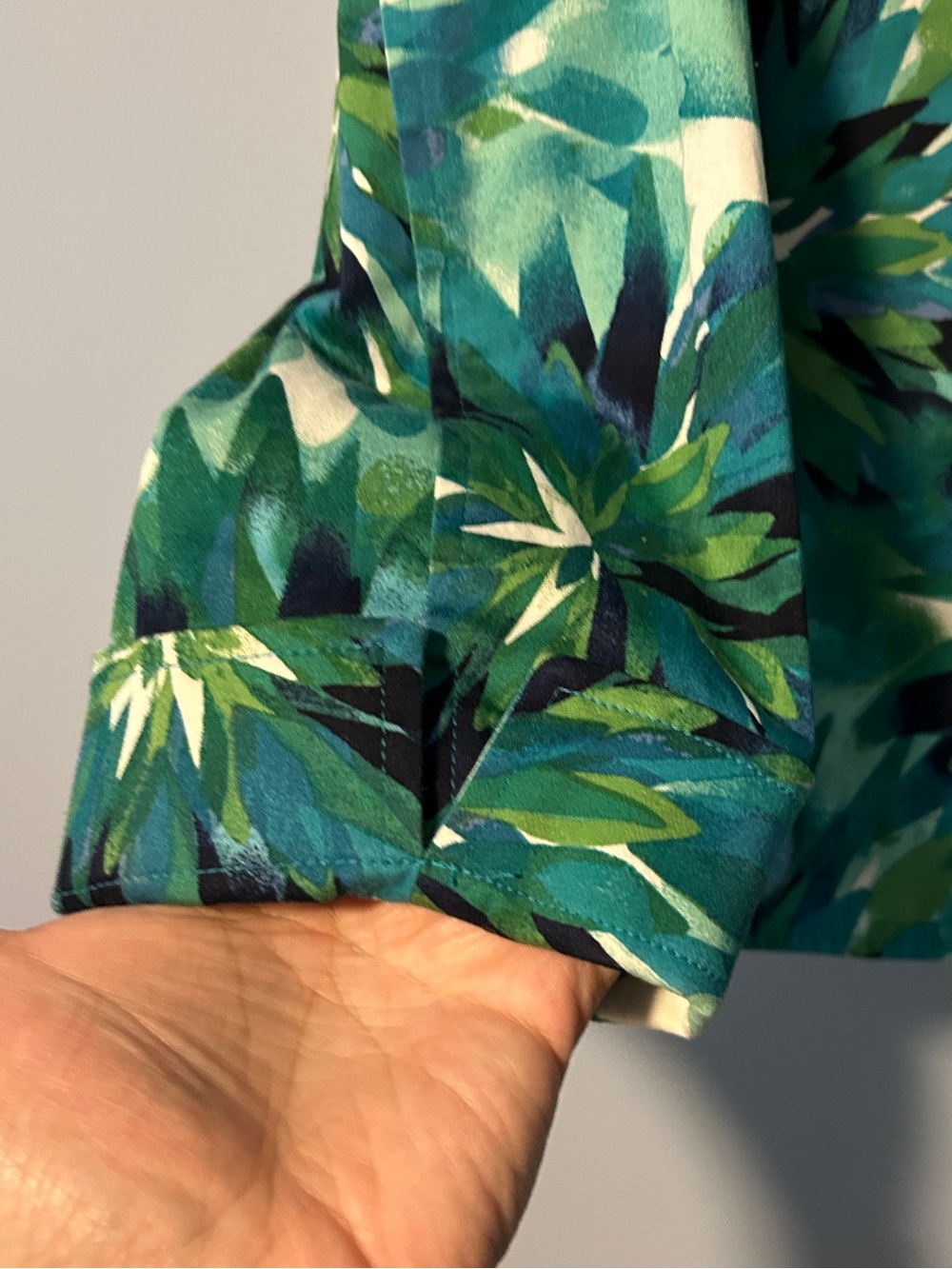 Draper & Damon Green Floral Print Women's Jacket Stretch LP - Picture 4 of 4